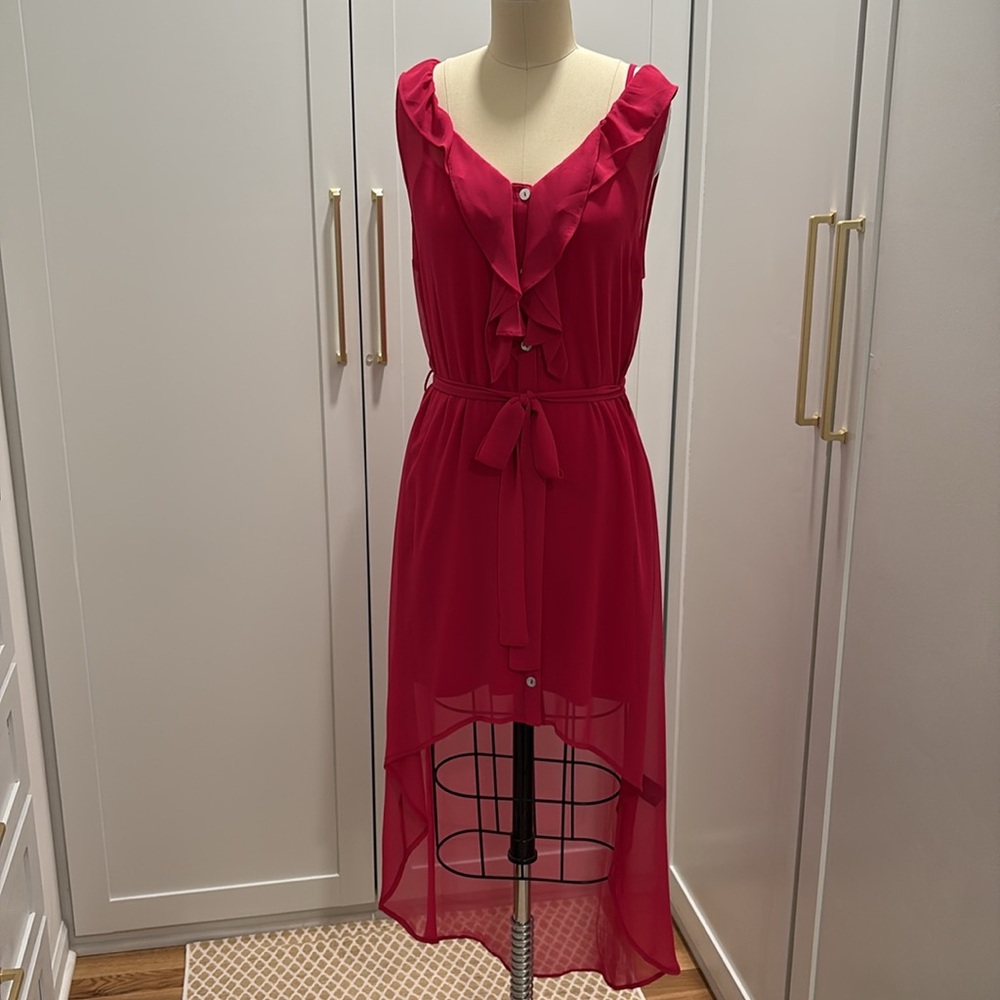 Elegant Pink Slip Dress